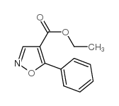 ETHYL-5-PHENYL-ISOXAZOLE-4-CARBOXYLATE结构式