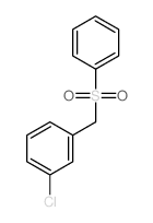 1-(benzenesulfonylmethyl)-3-chloro-benzene结构式