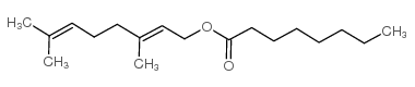 geranyl octanoate structure