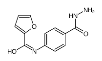 Benzoic acid, 4-[(2-furanylcarbonyl)amino]-, hydrazide (9CI) Structure