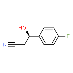 Benzenepropanenitrile, 4-fluoro-beta-hydroxy-, (betaR)- (9CI)结构式