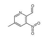 5-methyl-3-nitropyridine-2-carbaldehyde结构式