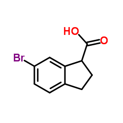 6-Bromo-2,3-dihydro-1H-indene-1-carboxylic acid Structure