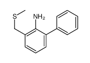 2-(methylsulfanylmethyl)-6-phenylaniline结构式
