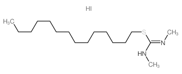 1,3-DIMETHYL-2-TETRADECYL-2-THIO-PSEUDOUREA HYDRIODIDE Structure