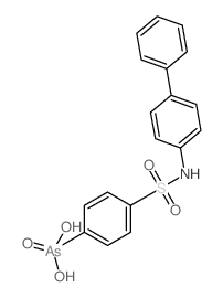 Benzenearsonic acid, p-(4-biphenylylsulfamoyl)- (8CI) structure