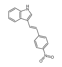 (E)-3-(2-(4-nitrophenyl)ethenyl)-indole结构式