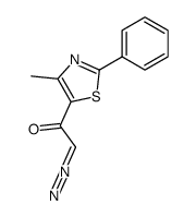 2-diazo-1-(4-methyl-2-phenylthiazol-5-yl)ethan-1-one结构式