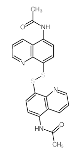 Acetamide,N,N'-(dithiodi-8,5-quinolinediyl)bis- (9CI) Structure