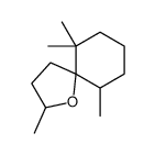 2,6,6,10-tetramethyl-1-oxaspiro[4.5]decane结构式