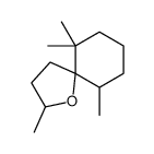 2,6,6,10-tetramethyl-1-oxaspiro[4.5]decane Structure