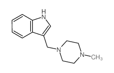 1H-Indole,3-[(4-methyl-1-piperazinyl)methyl]- structure