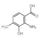Benzoic acid,2-amino-3-hydroxy-4-methyl-结构式