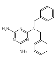 1,3,5-Triazine-2,4,6-triamine,N2,N2-bis(phenylmethyl)-结构式