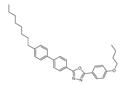 2-(4-butoxyphenyl)-5-[4-(4-octylphenyl)phenyl]-1,3,4-oxadiazole结构式