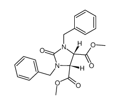 dimethyl cis-1,3-dibenzyl-2-oxoimidazolidine-4,5-dicarboxylate结构式