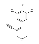 3-(4-bromo-3,5-dimethoxyphenyl)-2-(methoxymethyl)acrylonitrile Structure
