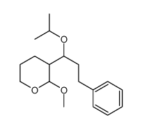 2-methoxy-3-(3-phenyl-1-propan-2-yloxypropyl)oxane Structure