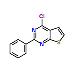 4-氯-2-苯基噻吩[2,3-D]嘧啶结构式