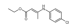 ethyl 3-(4-chlorophenylamino)crotonate结构式