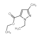 4-溴-1,3-二甲基-1H-吡唑-5-羧酸乙酯结构式