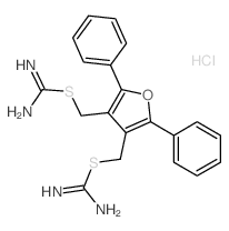 Carbamimidothioicacid, (2,5-diphenyl-3,4-furandiyl)bis(methylene) ester, dihydrochloride (9CI) picture