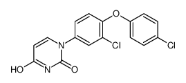 1-[3-chloro-4-(4-chlorophenoxy)phenyl]pyrimidine-2,4-dione Structure