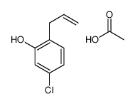 acetic acid,5-chloro-2-prop-2-enylphenol结构式