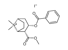 1-alpha-H,5-alpha-H-Tropanium, 2-beta-carboxy-3-beta-hydroxy-8-methyl- , iodide, methyl ester, benzoate picture