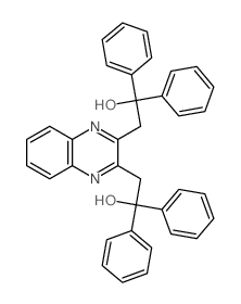2,3-Quinoxalinediethanol,a2,a2,a3,a3-tetraphenyl- Structure
