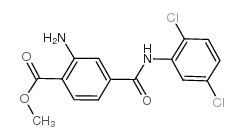 Methyl 2-amino-4-(((2,5-dichlorophenyl)amino)carbonyl)benzoate structure