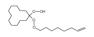 1-[(7-octenyl)dioxy]cyclododecyl hydroperoxide结构式