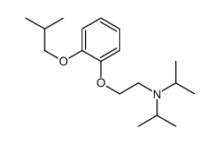 N-[2-[2-(2-methylpropoxy)phenoxy]ethyl]-N-propan-2-ylpropan-2-amine结构式