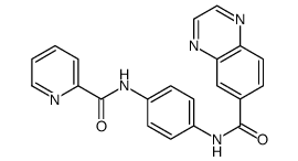 6-Quinoxalinecarboxamide,N-[4-[(2-pyridinylcarbonyl)amino]phenyl]-(9CI) picture
