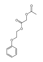 2-phenoxyethyl 2-acetyloxyacetate Structure