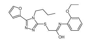 Acetamide, 2-[[4-butyl-5-(2-furanyl)-4H-1,2,4-triazol-3-yl]thio]-N-(2-ethoxyphenyl)- (9CI) picture