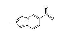 2-methyl-6-nitroindolizine Structure