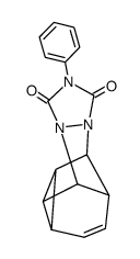 7-phenyl-1,1a,3a,4,9a,9b-hexahydro-1,4-cyclo-cyclopropa[g][1,2,4]triazolo[1,2-a]indazole-6,8-dione结构式