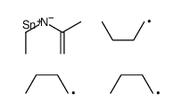 N-ethyl-N-tributylstannylprop-1-en-2-amine结构式