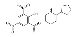 2-cyclopentylpiperidine,2,4,6-trinitrophenol Structure