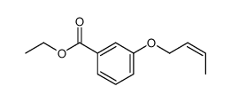 ethyl 3-but-2-enoxybenzoate结构式