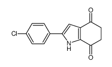 2-(4-chlorophenyl)-5,6-dihydro-1H-indole-4,7-dione Structure