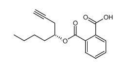 phthalic acid mono-((R)-1-butyl-but-3-ynyl) ester Structure