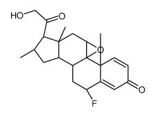 (6α,9β,11β,16α)-9,11-Epoxy-6-fluoro-21-hydroxy-16-methyl-pregna-1,4-diene-3,20-dione structure