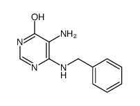 5-amino-6-(benzylamino)-1H-pyrimidin-4-one结构式