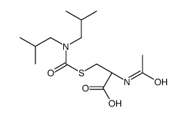 (2R)-2-acetamido-3-[bis(2-methylpropyl)carbamoylsulfanyl]propanoic acid结构式