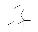 4-ethyl-2,2,3,4-tetramethylhexane结构式