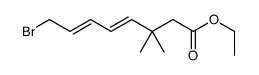 ethyl 8-bromo-3,3-dimethylocta-4,6-dienoate结构式