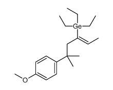 triethyl-[5-(4-methoxyphenyl)-5-methylhex-2-en-3-yl]germane结构式