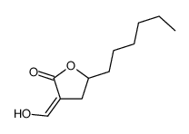 5-hexyl-3-(hydroxymethylidene)oxolan-2-one Structure
